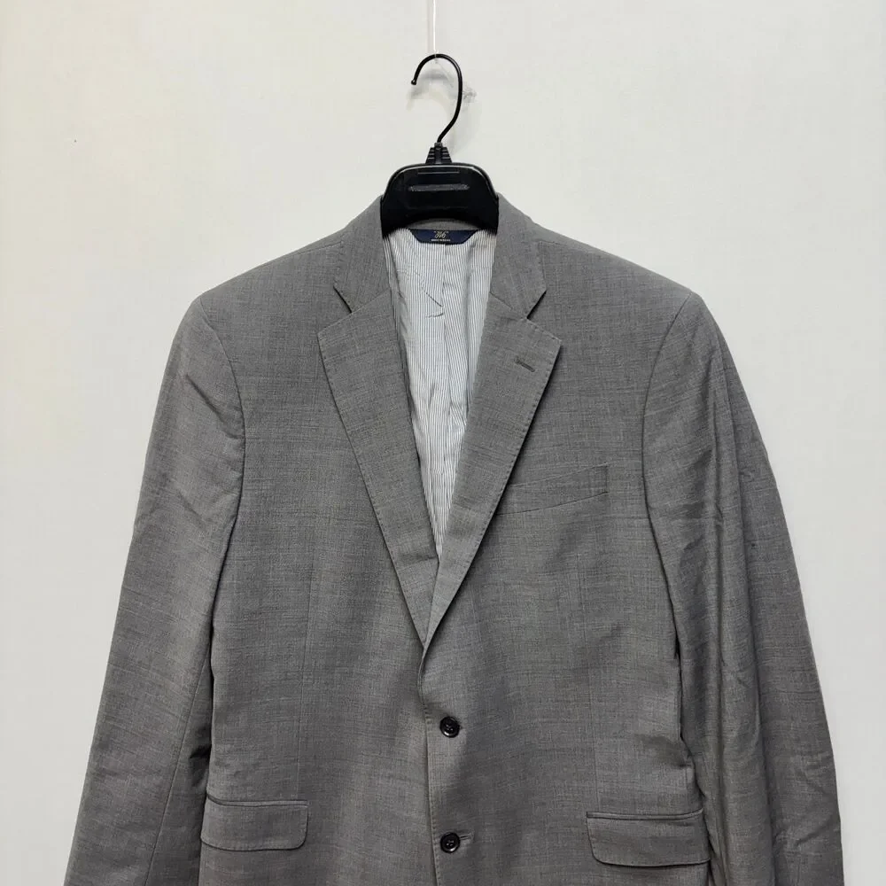 Brook Brothers Explorer Fitzgerald Fit Blazer Jacket Size 43L Wool Blend C085 27